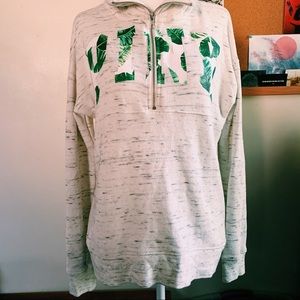 PINK • Cream Palm Tree ¾ Zip Up